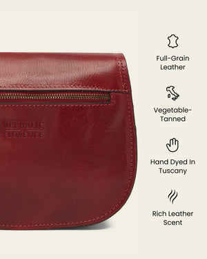 Mia Rosso - Leather Crossbody Bag