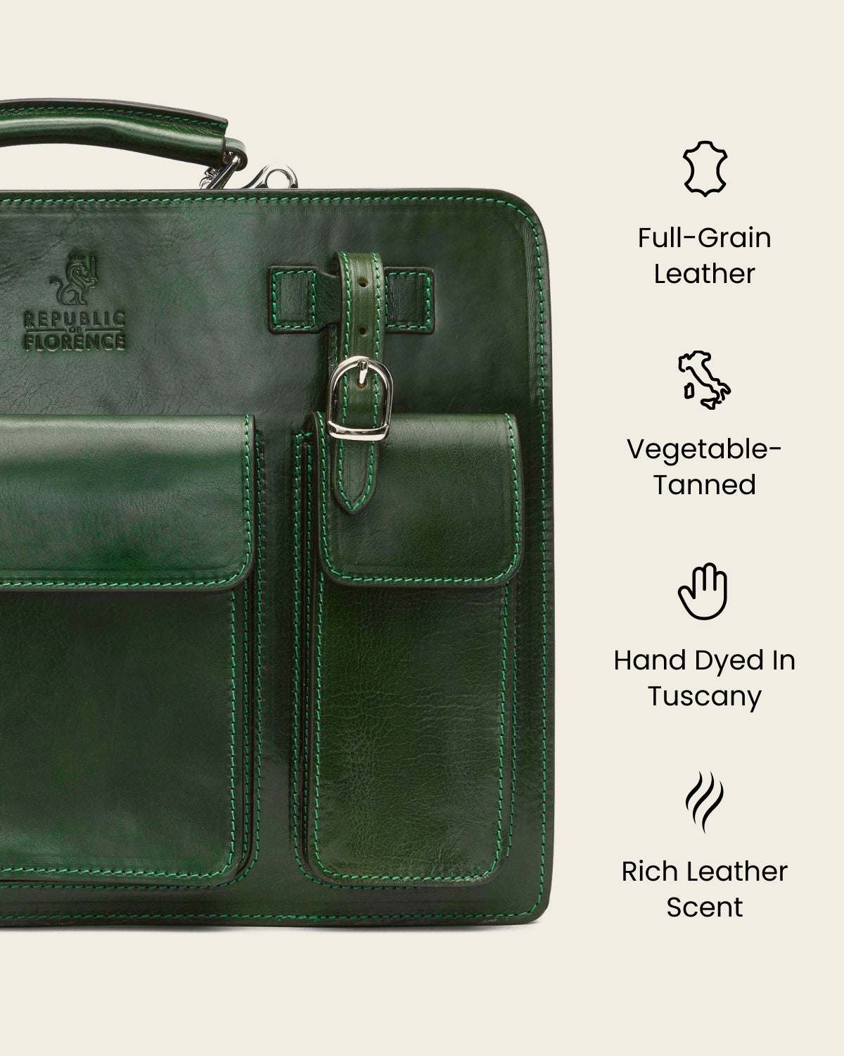 Munich Forest - 16" Double Compartment Briefcase