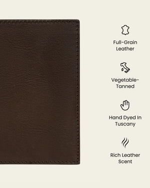 Passport Espresso - Leather Passport Cover