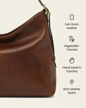Sophia Earth - Leather Shoulder Bag