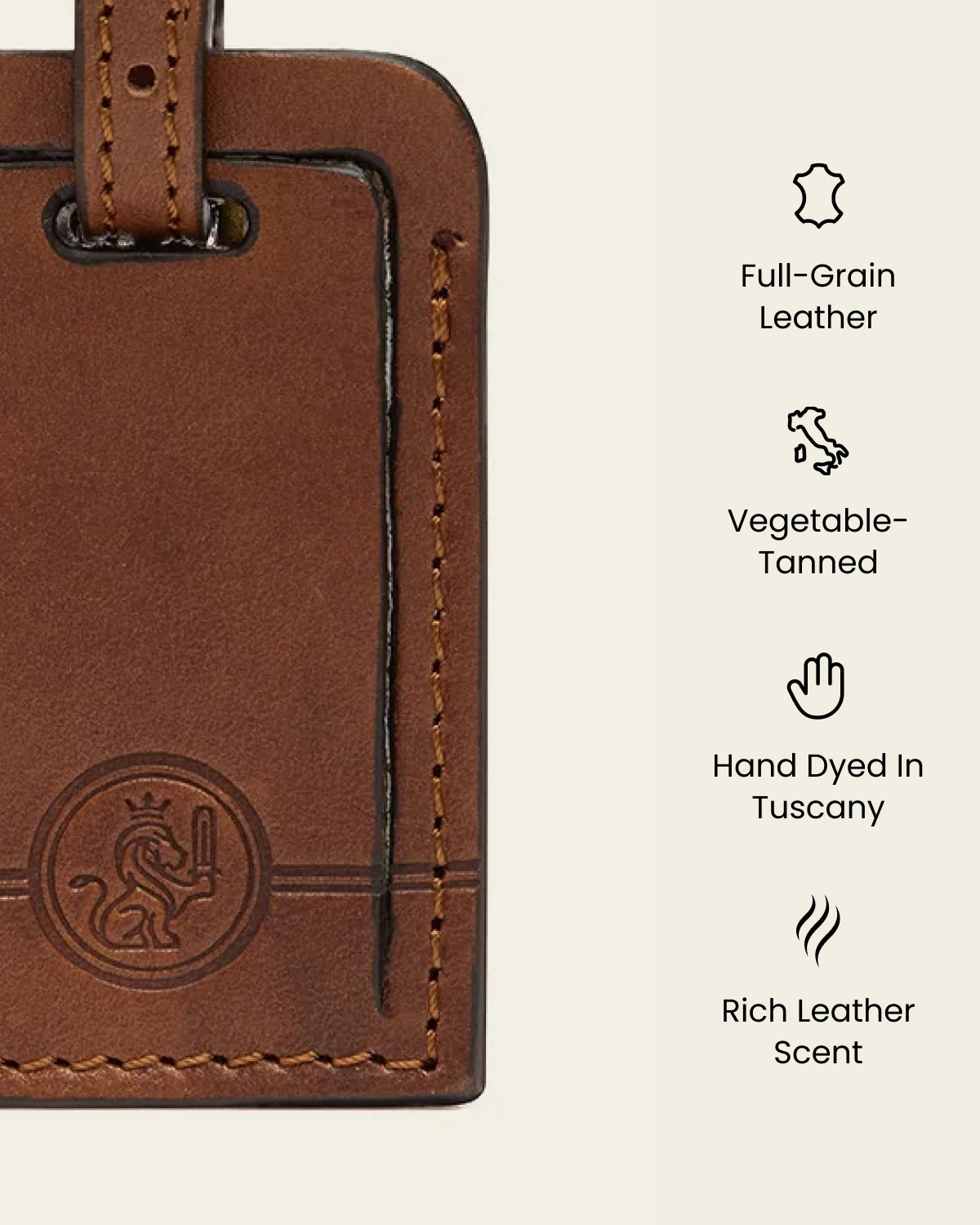 Tag Earth - Leather Travel Tag