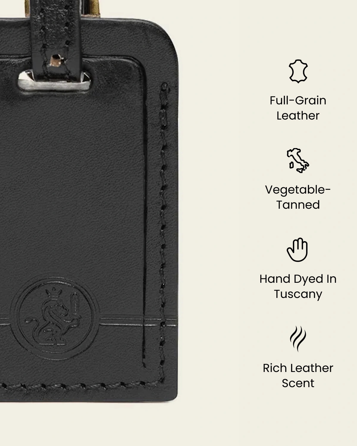 Tag Jet - Leather Travel Tag