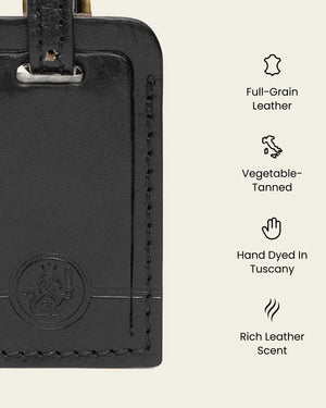 Tag Jet - Leather Travel Tag