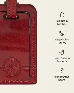 Tag Rosso - Leather Travel Tag