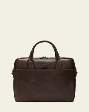 London Espresso - 14" Leather Briefcase
