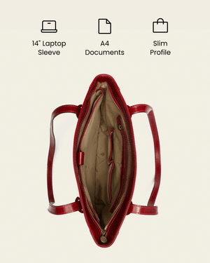 Amelia Rosso - Leather Work Tote
