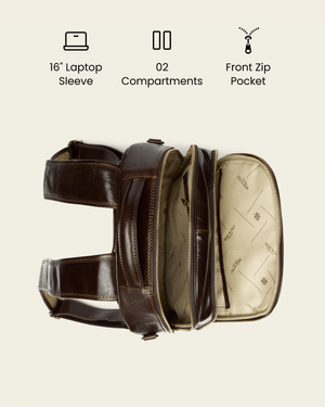 Belfast Moro - Leather Backpack