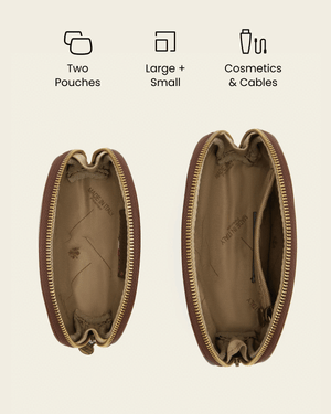 Duo Earth - Leather Pouch Set