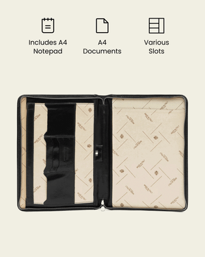 Folio Jet - Slim Zip Leather Compendium