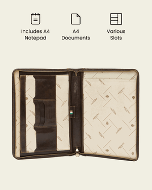 Folio Moro - Slim Zip Leather Compendium