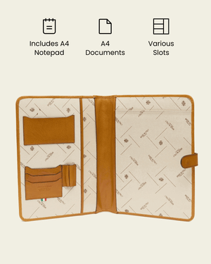 Imperial Saffron - Clip-On Leather Compendium