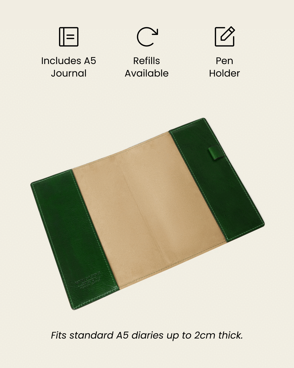 Journal A5 Forest - Leather Notebook
