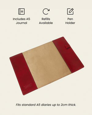 Journal A5 Rosso - Leather Notebook