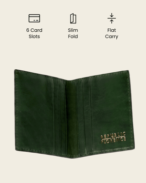 Vertical Forest - Leather Card Holder