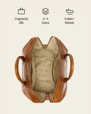 Beltrami Honey - Leather Weekender Bag