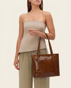 Amelia Honey - Leather Work Tote