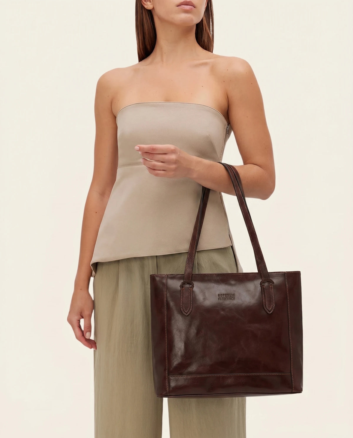 Amelia Terra - Leather Work Tote