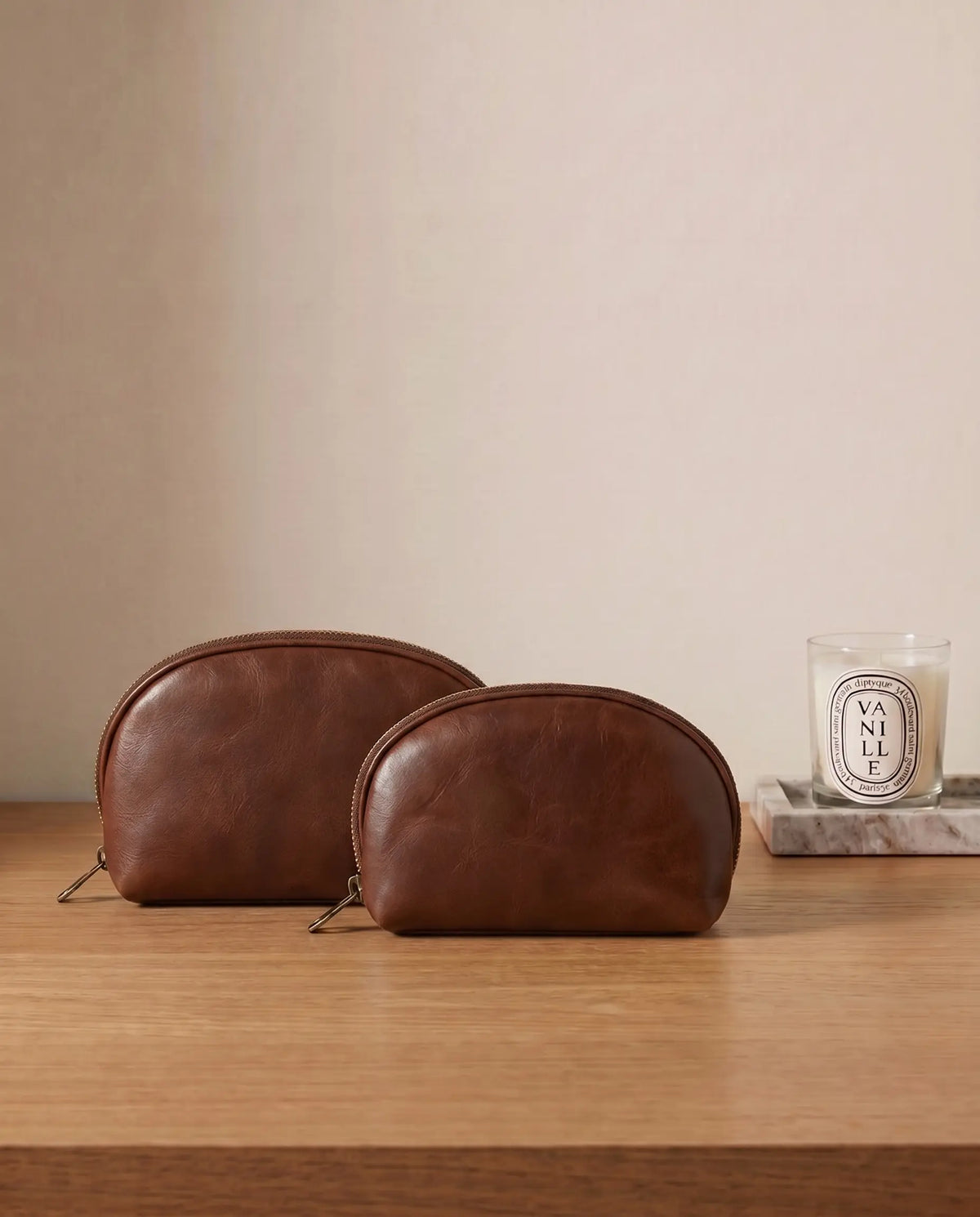 Duo Earth - Leather Pouch Set