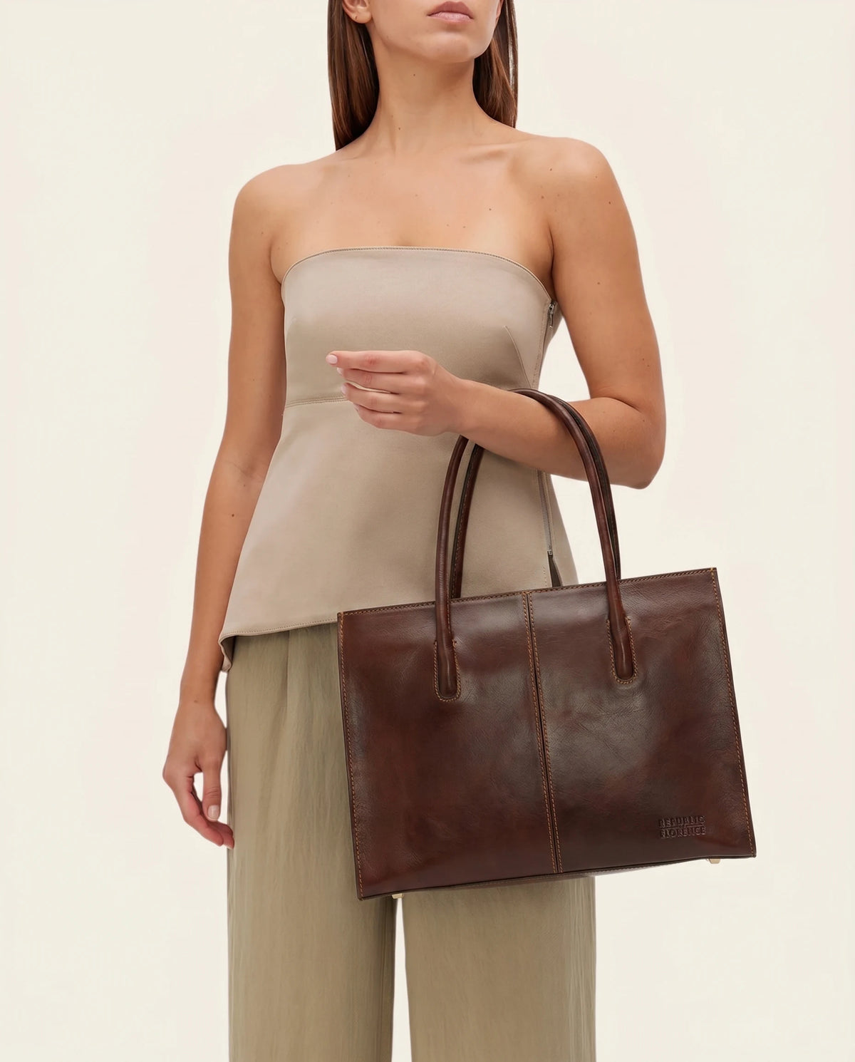 Florence Terra - Leather Work Tote