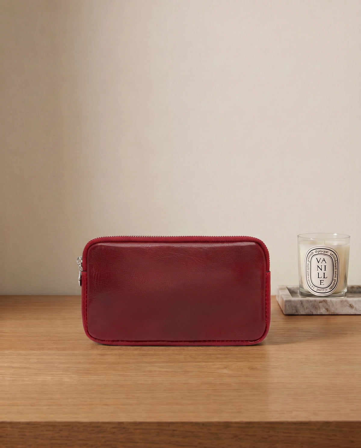 Forma5 Rosso - Leather Zip Organiser