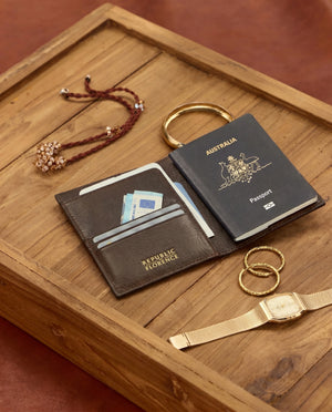 Passport Espresso - Leather Passport Cover