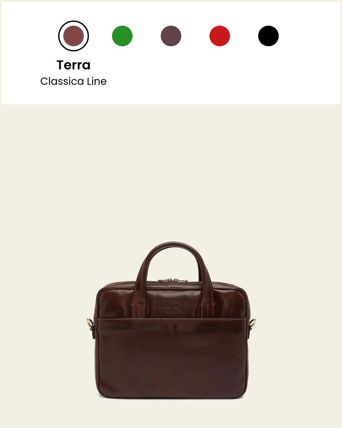 London Jet - 14" Leather Briefcase