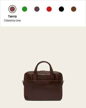 London Espresso - 14" Leather Briefcase