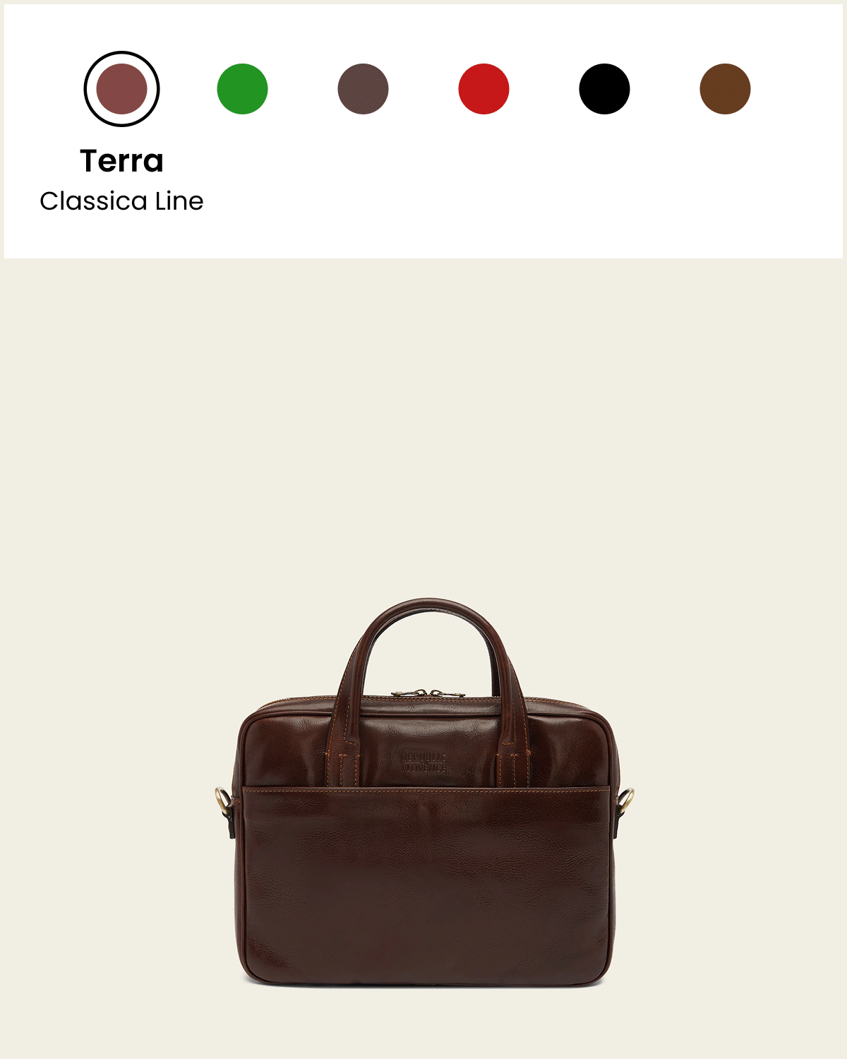 London Espresso - 14" Leather Briefcase
