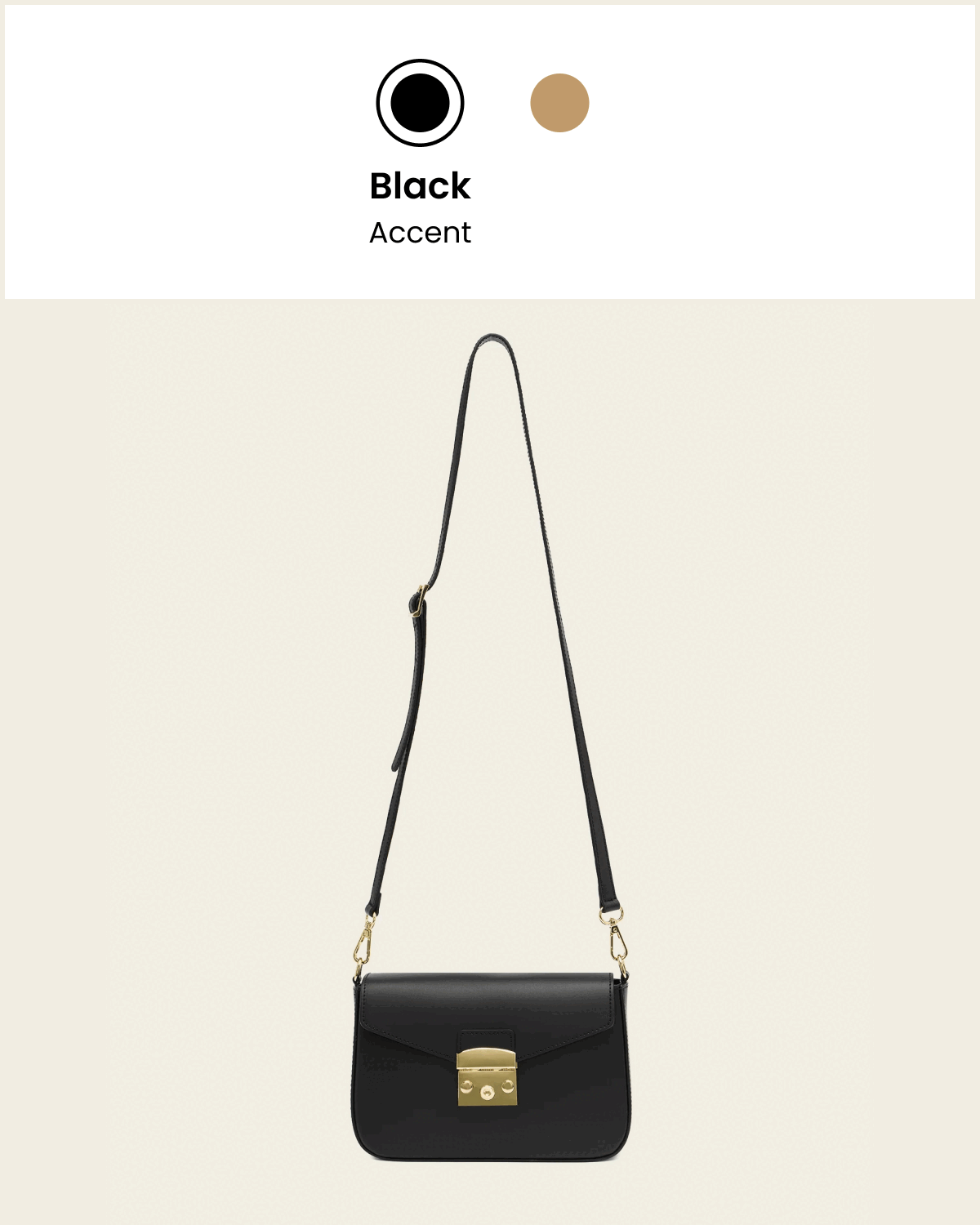 Margot Black - Crossbody Bag