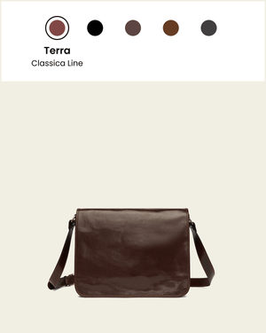 Nero Ink - 15" Leather Messenger Bag