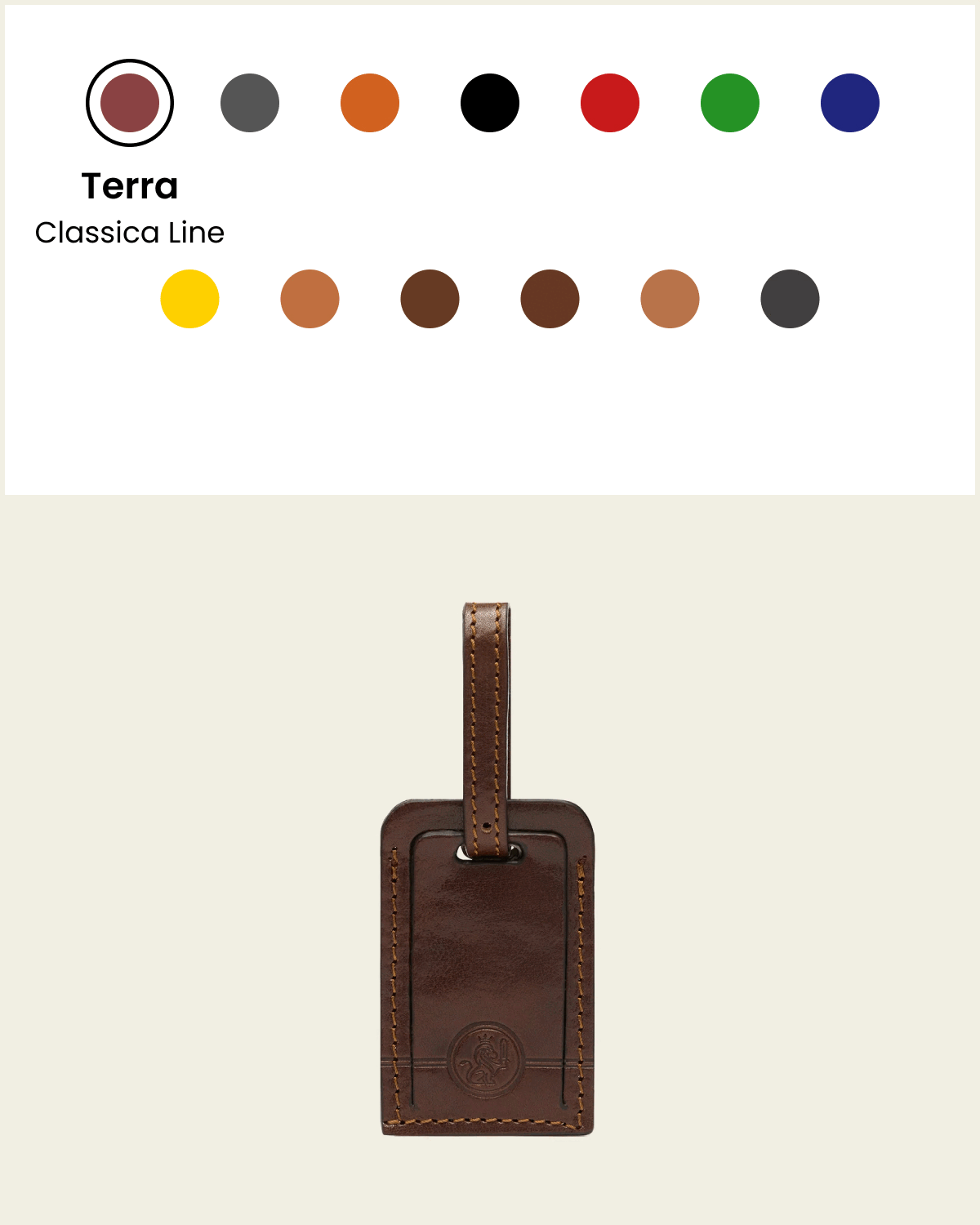 Tag Earth - Leather Travel Tag