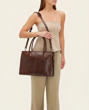 Florence Terra - Leather Work Tote