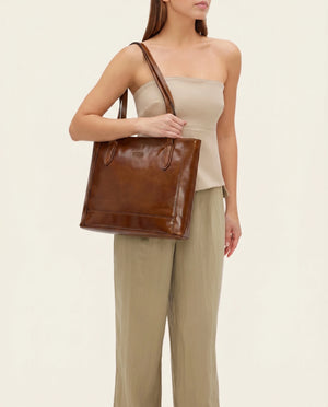 Amelia Honey - Leather Work Tote