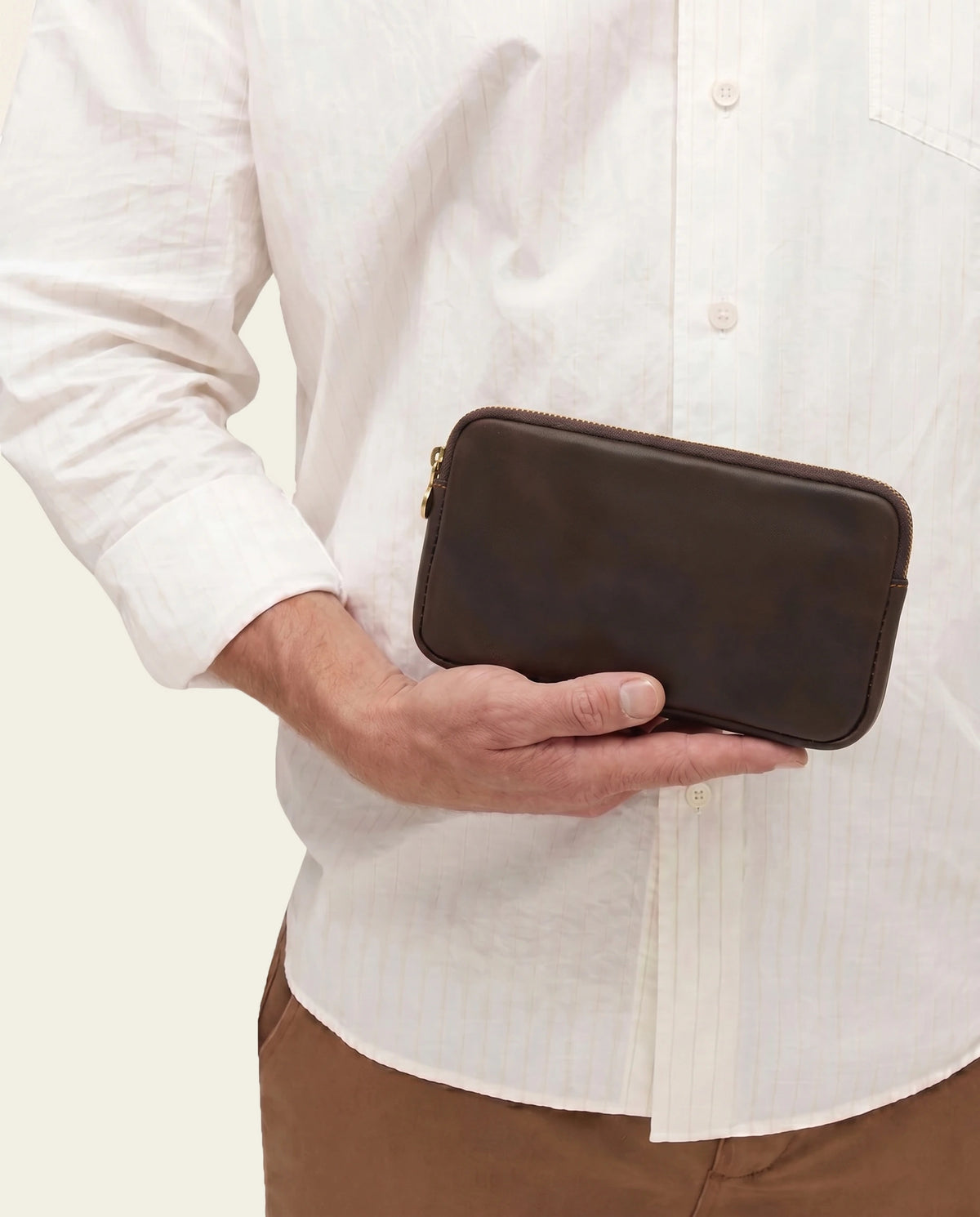 Forma5 Espresso - Leather Zip Organiser