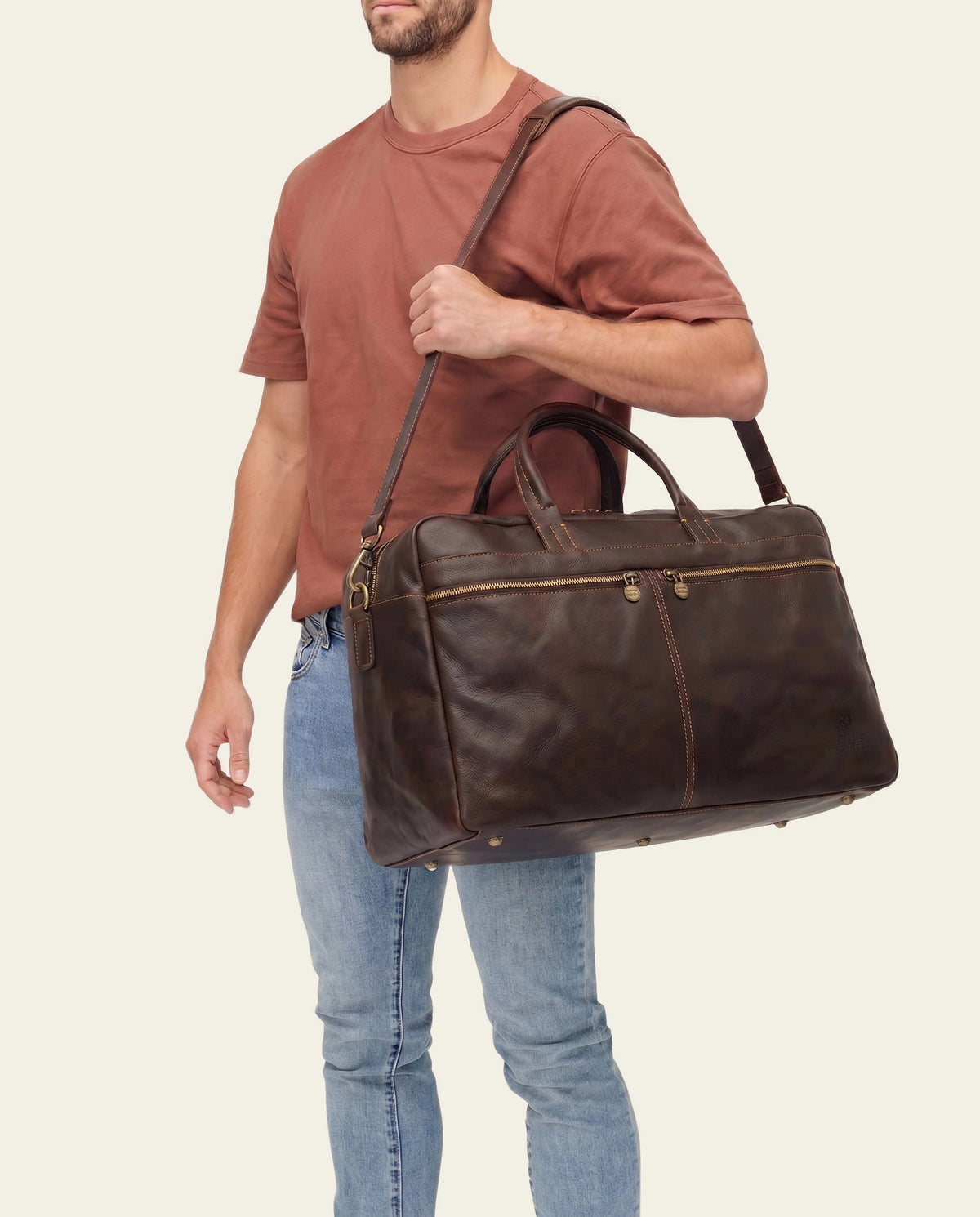Magellan Espresso - Leather Tech Weekender