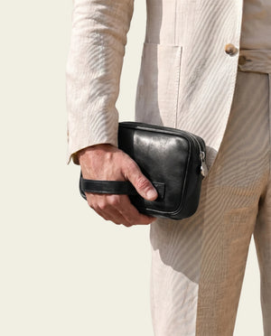 Marcus Jet - Leather Carry Pouch
