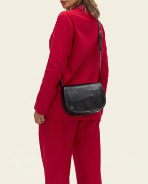 Mia Jet - Leather Crossbody Bag