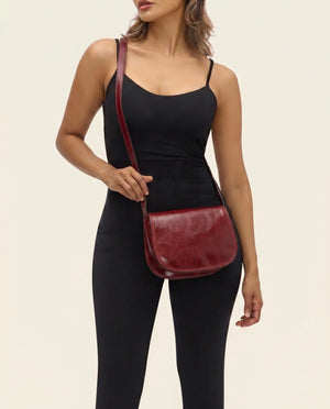 Mia Rosso - Leather Crossbody Bag