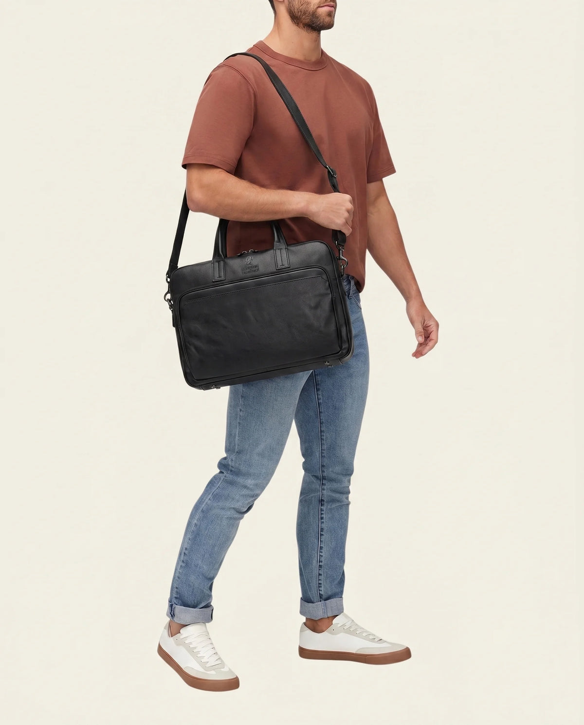 Pretoria Ink - 15" Leather Laptop Briefcase
