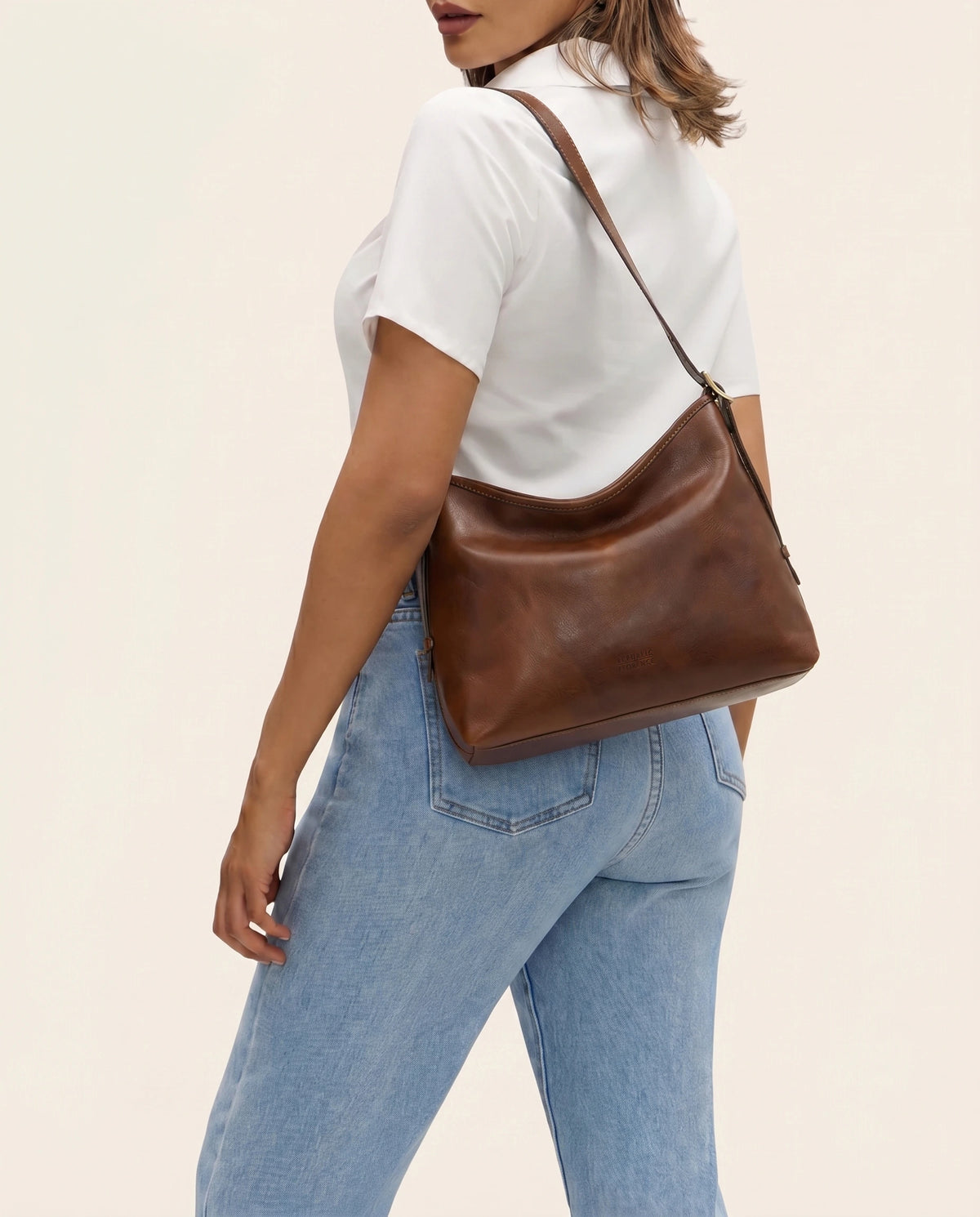 Sophia Earth - Leather Shoulder Bag