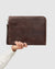 Charta Matt Chocolate - Leather Document Holder 13" laptop