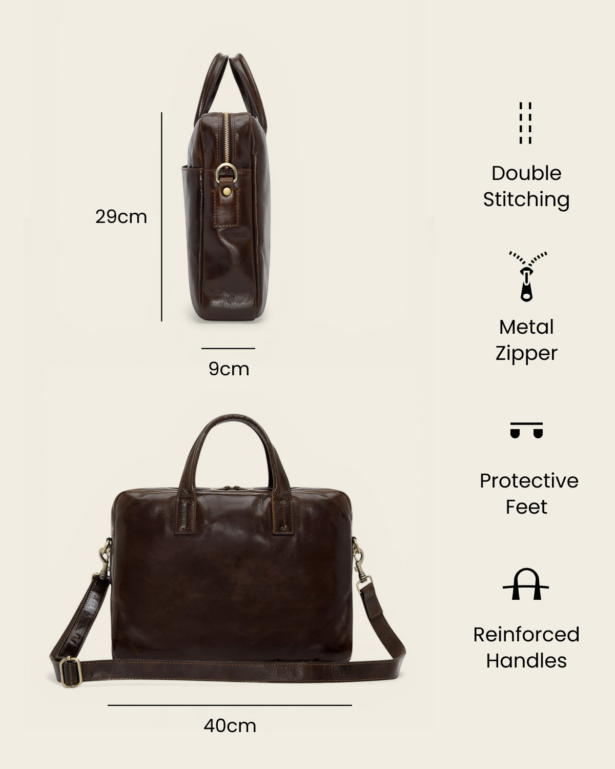 Tokyo Moro - 16" Laptop Briefcase
