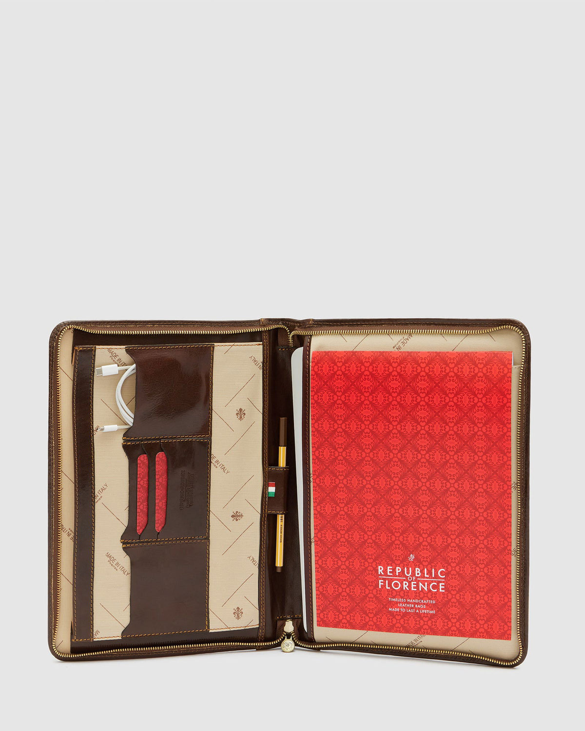 Folio Brown - Leather Compendium - Republic of Florence
