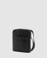Gaius Matt Black - Leather Satchel - Republic of Florence