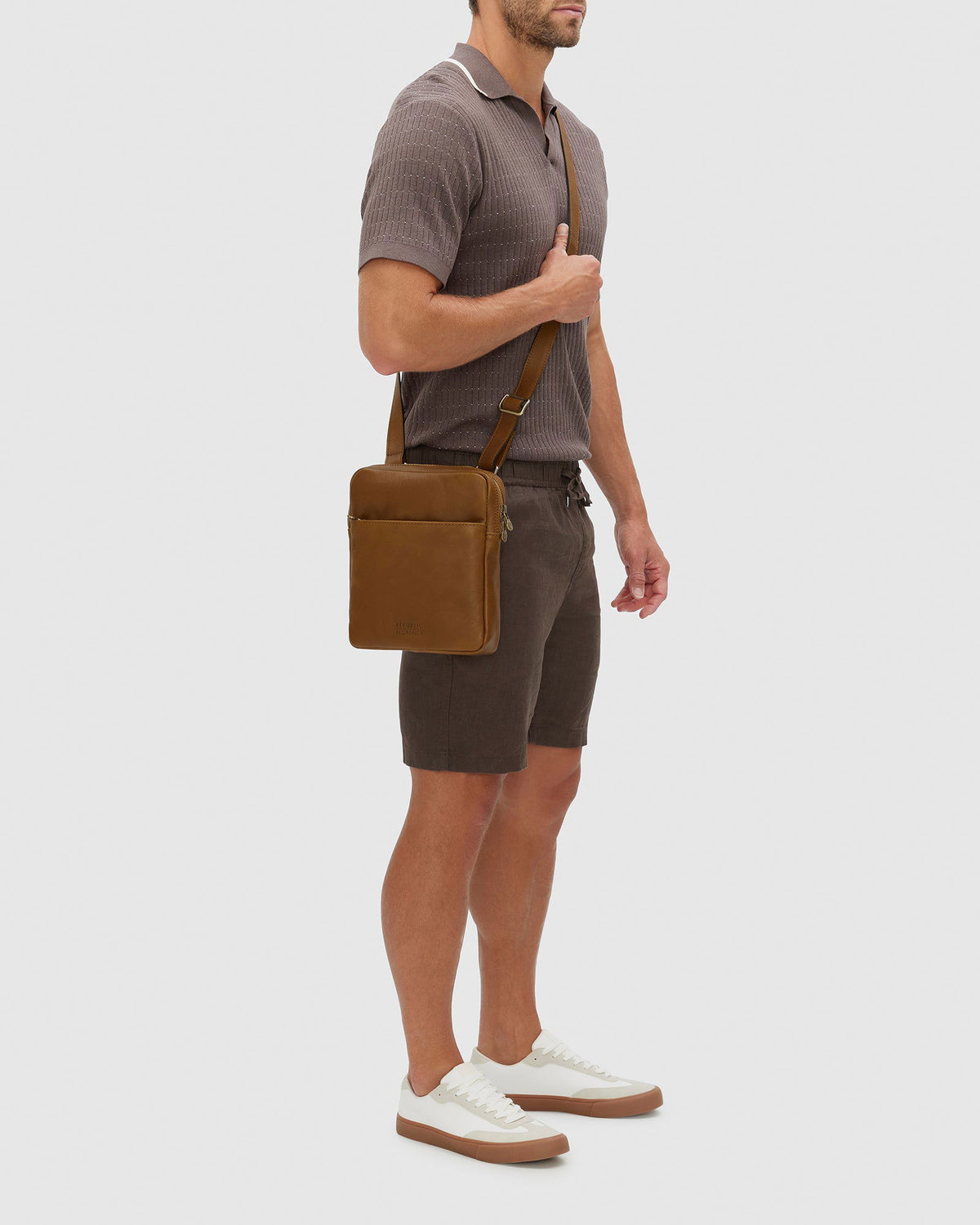 Gaius Matt Tan - Leather Satchel - Republic of Florence
