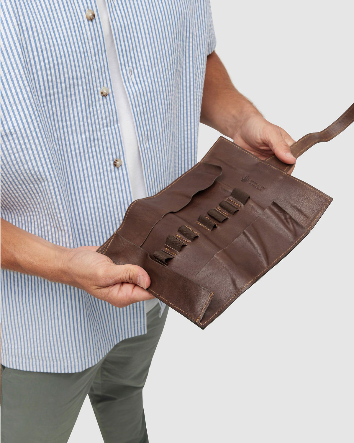 Garfield Brown - Leather Pen Holder - Republic of Florence