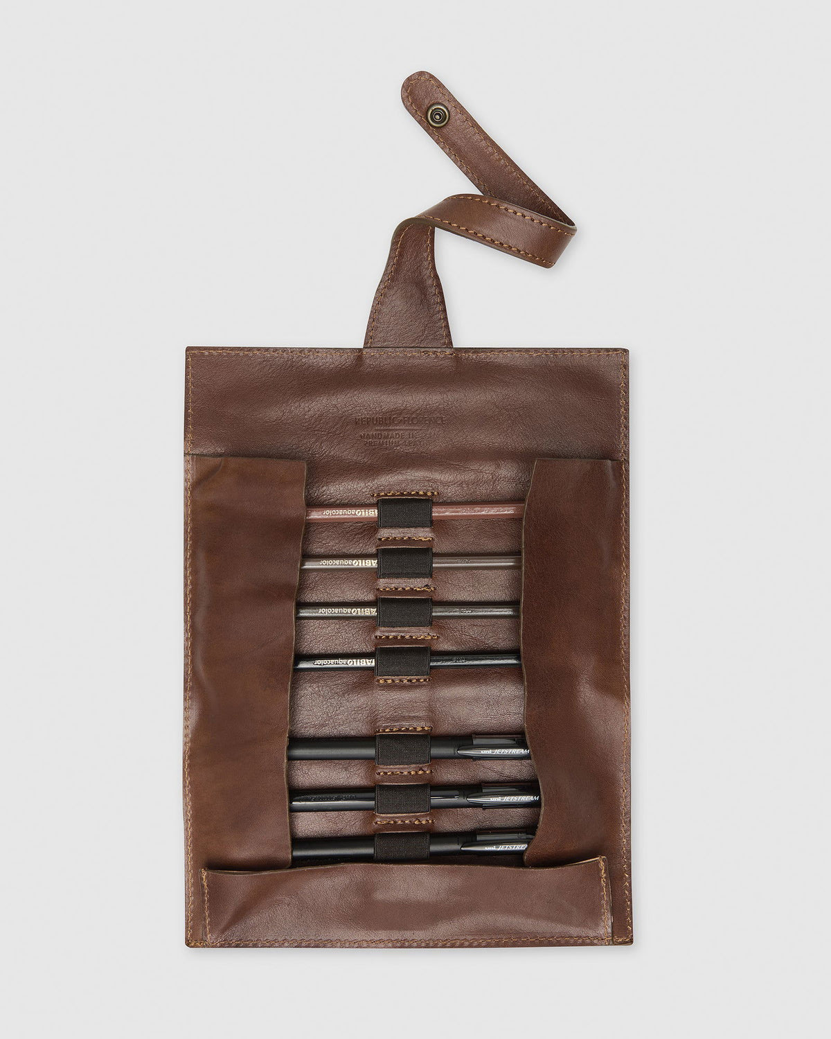 Garfield Brown - Leather Pen Holder - Republic of Florence