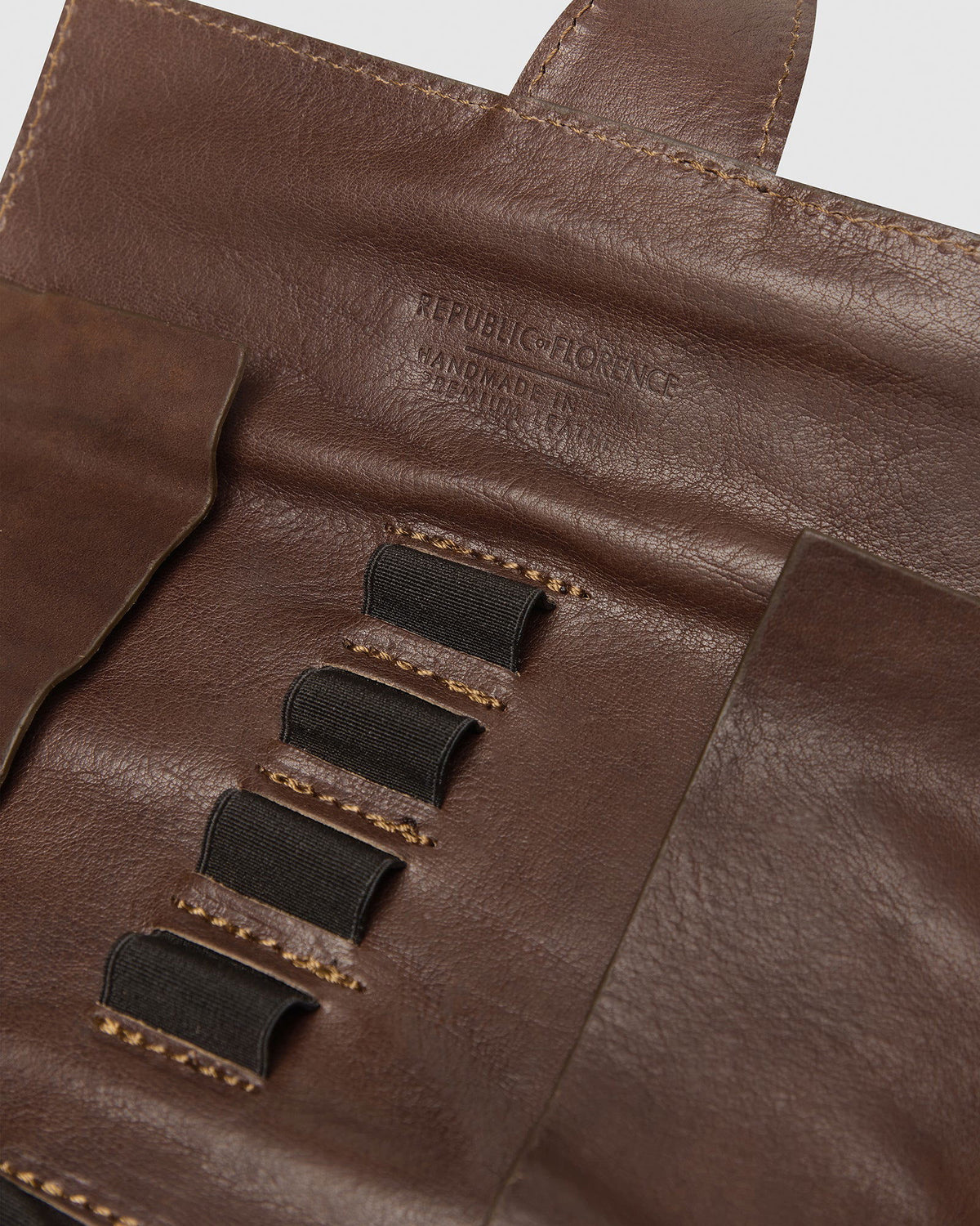 Garfield Brown - Leather Pen Holder - Republic of Florence