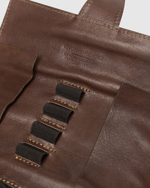 Garfield Brown - Leather Pen Holder - Republic of Florence