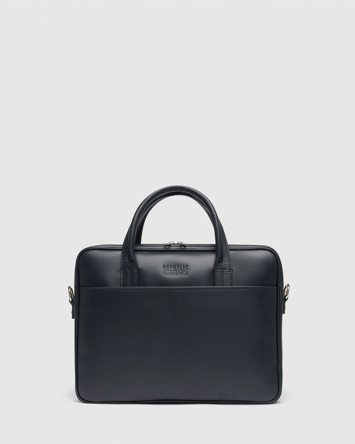 Glasgow Deluxe Blue Leather Briefcase 13 laptops Republic of Florence